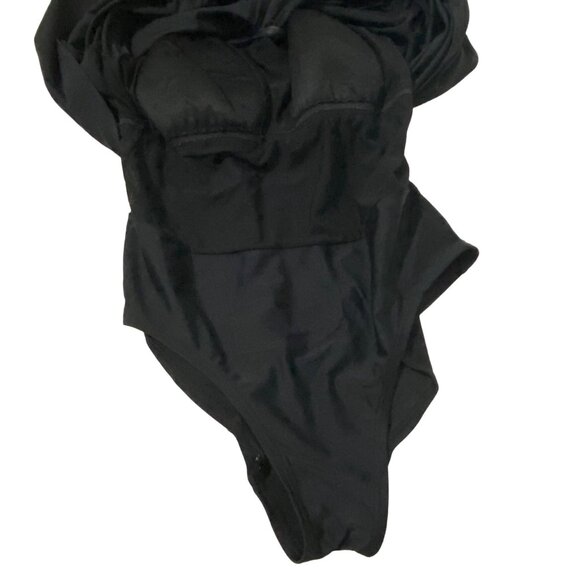 Ava and Viv Swim Dress 14W Black Vacation Summer Poolside Cruisewear Plus Size - Picture 3 of 7